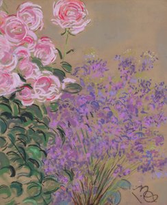 花（紙にパステル）